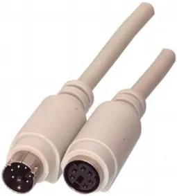 [97133] PS/2 kabel, han/hun, 1,8m