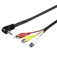 [97513] Minijack 4-pol - 3 x phono kabel 1,5m
