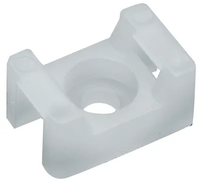 [110753] Skrue anker for kabelstrips, 100 stk, HVID