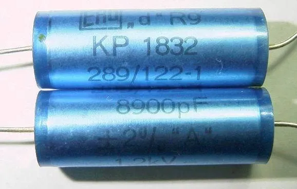 [110902] KP Capacitor 9,1nF 1500V 10% Ø=10x27mm.