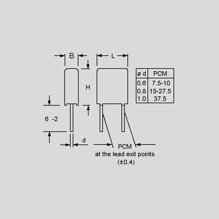 [110911] MKP Capacitor 220nF 1600V 10% P37,5