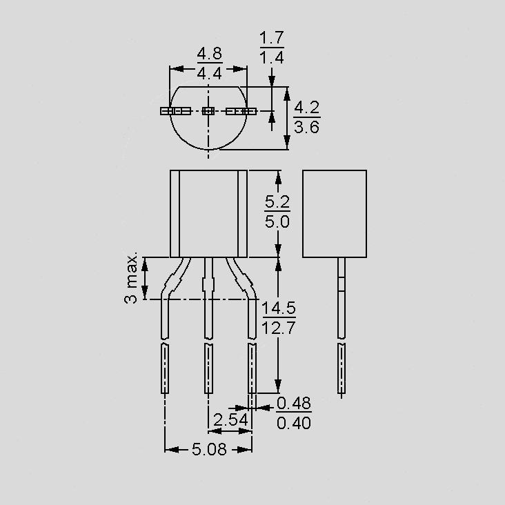 [111448] Thyristor 0,8A 600V TO92