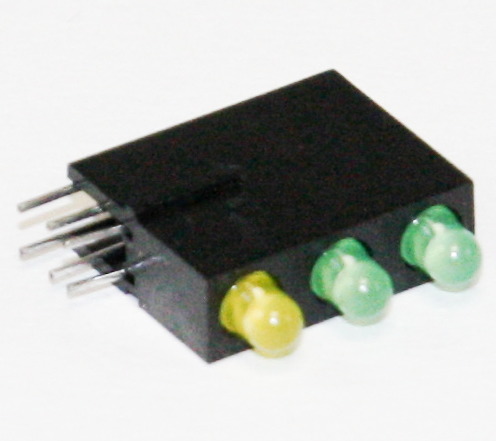 [112087] MENTOR PCB LED-fatning, GRØN + GRØN + GUL 500stk.