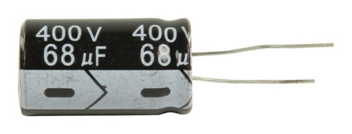 [112388] Elektrolyt Radial 68uF/400V Ø=18x25mm.