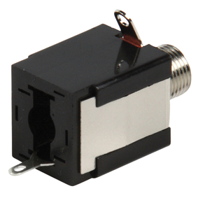 [112459] 6.35mm mono chassis socket uden afbryder