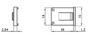 [113052] Endestykke for fingerhjulsomskifter, SORT, HØJRE