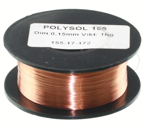[113392] Kobbertråd, lakeret, 0,15mm, 100g