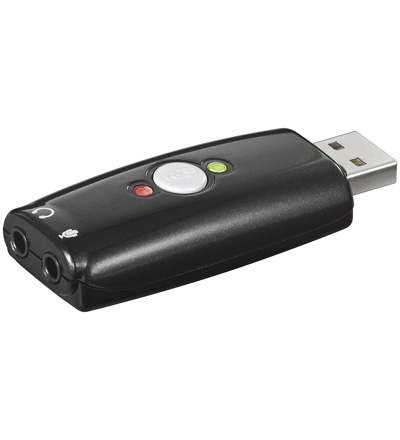 [113648] USB "A" han - 2 x 3.5 mm stereo jack