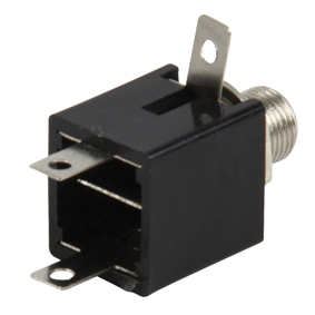 [114089] 6.35mm stereo chassis socket uden afbryder
