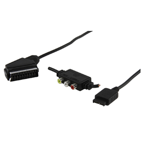 [114354] RGB scart kabel med ekstra G-con for Playstation2