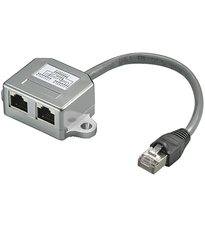 [114618] CAT T-Adapter 1x 10/100 BaseT   1x ISDN