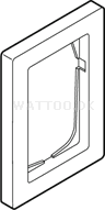 [114833] LK Fuga Ramme 68 1.5 modul symmetrisk HVID