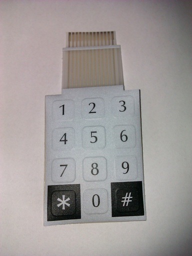 [114896] Keypad 12 taster (13 ben) Folietastatur