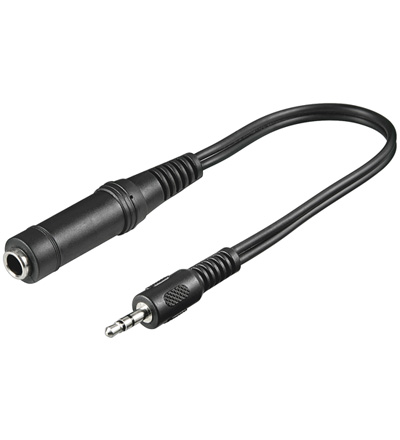 [114926] 3,5mm stereo han - 6,35 stereo hun 0.2m
