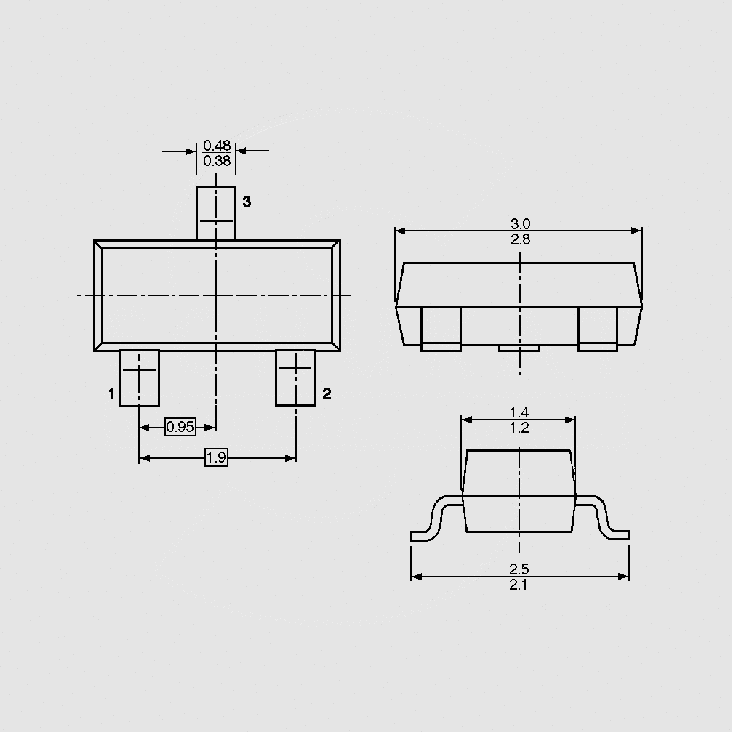 [115459] UHF variable capacitance double diode SOT23