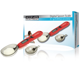 [115859] K&Ouml;NIG DIGITAL SKE-formet Vægt max. 300g.