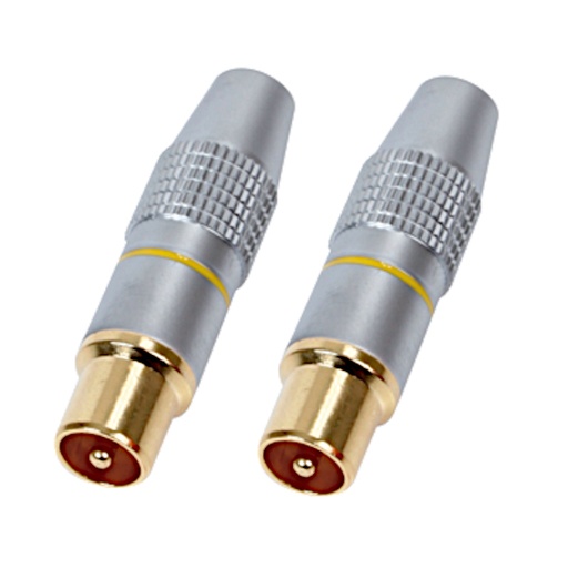 [115999] Coax han, High End" pakke m. 2 stk.