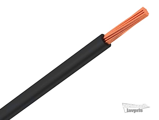 [87253] Wire H05V-K 1,0mm² Sort