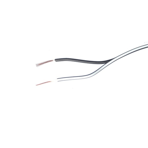 [87269] Kabel LIY-Z 2x0,14mm²Sort med hvid streg