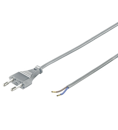 [87362] Euro Power Cable 1,5m Grå Open Ende