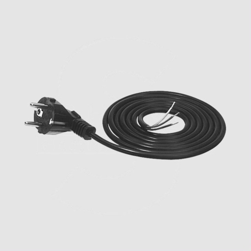 [87371] Schuko Netledning 3x0,75mm. 1,5m. Grey 7001