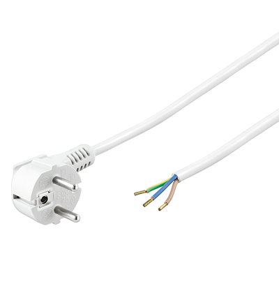 [87379] Schuko Netledning 3x1,5mm. 2m. White