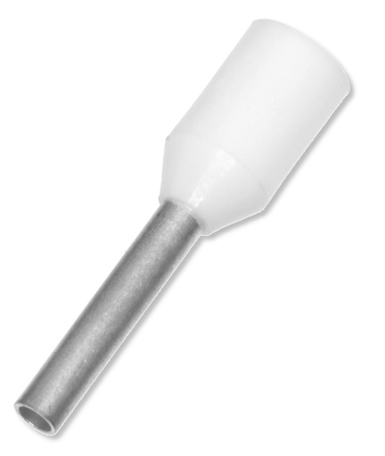 [87550] Terminalrør for 0,50mm²; Hvid