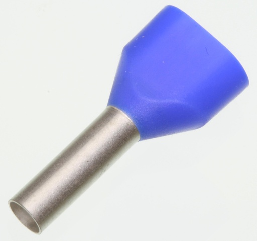 [87561] Terminalrør for 2x2,50mm² Blå