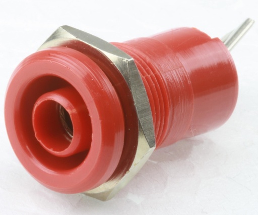 [87746] Safety socket ø 4 mm Red CAT III