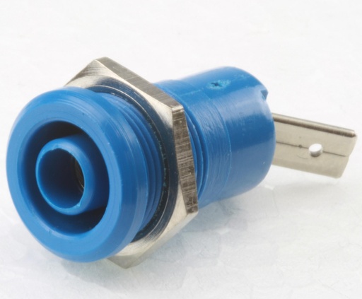 [87748] Safety socket ø 4 mm Blue CAT III