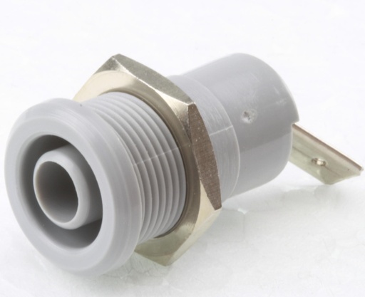 [87749] Safety socket ø 4 mm Grey CAT III