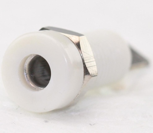 [87755] Banan Bøsning (Chassis) 4mm Hvid