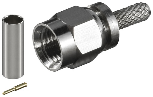[87791] SMA-Plug Cr/Solder RG174U