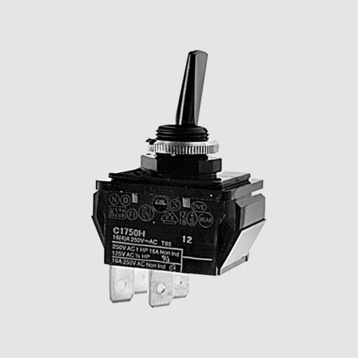 [88416] Toggle Switch 2-pol ON/OFF 16A/250V Black