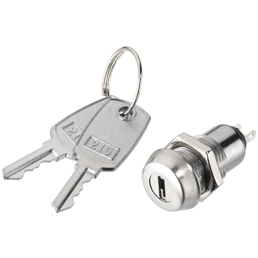 [88467] Key Switch 120V/2A - Nøgle ud i begge positioner