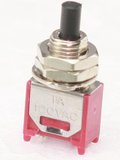 [88502] Momentary Switch SPST 120V 1A Vert Print