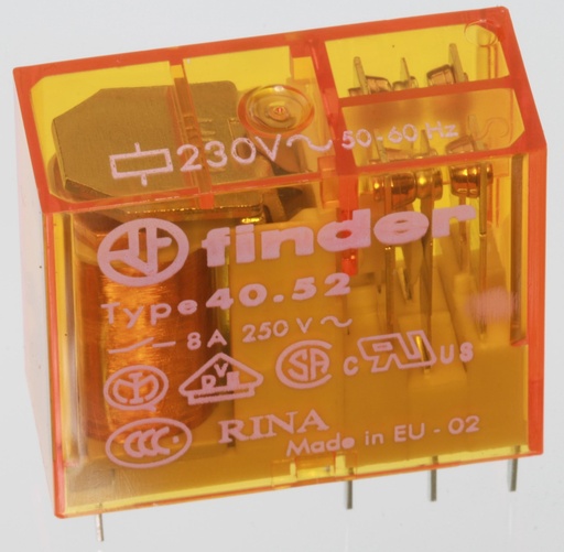 [88679] Relæ DPDT 230VAC/650mW/28K 40.52.8.230.0000