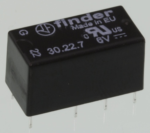 [88716] PrintRelæ 6VDC/200mW/180R/2xSKIFTE