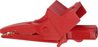 [90394] Croco Clip 4mm Red TESTEC 1000V CATIII