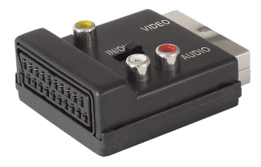 [91334] Scartadapter stabelbar IN/OUT 3xphono