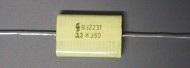 [91459] Kond. 3,3uF 250Vdc 10% Axial