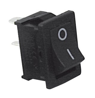 [91667] Vippeafbryder 1xON/OFF, 3A 250V, SORT