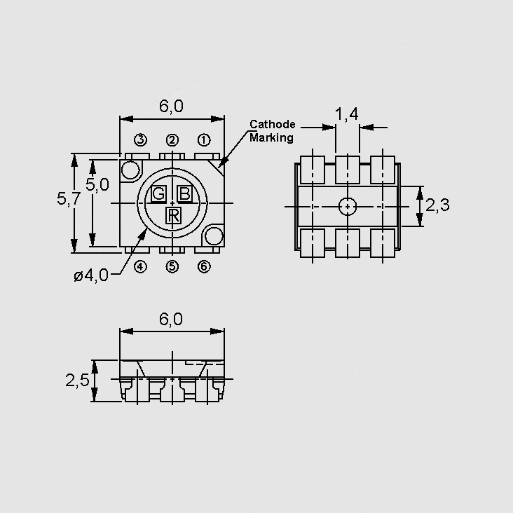 [92343] SMD-LED RGB 1725mcd