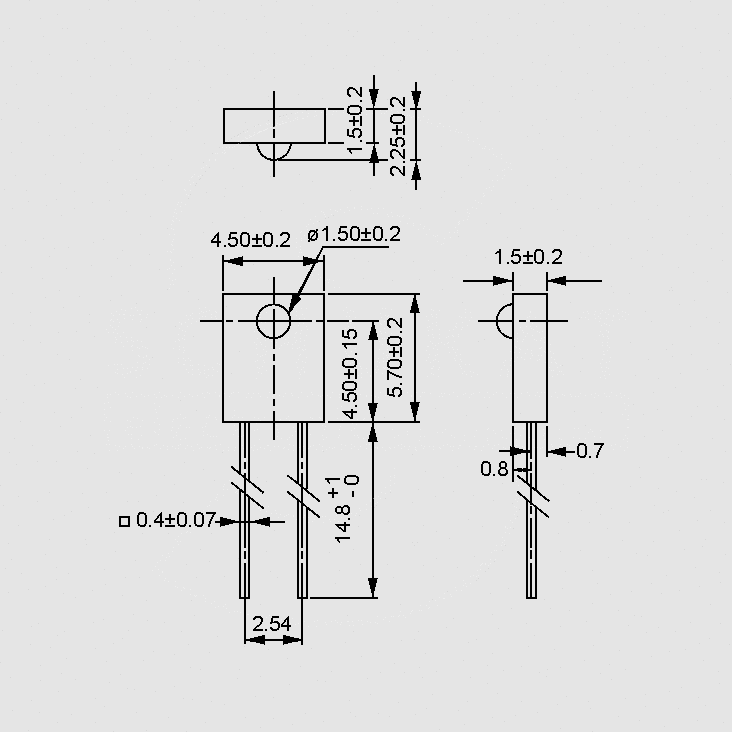 [92356] IR-LED Water-clear 60&deg; Side View