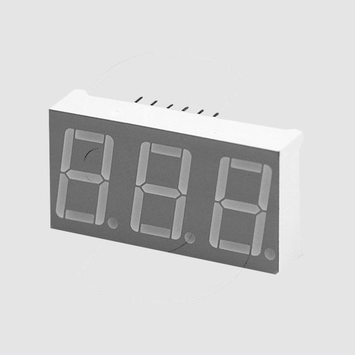 [92422] 3Dig 7Seg 14,22mm CC Red LowCur 4,5mcd