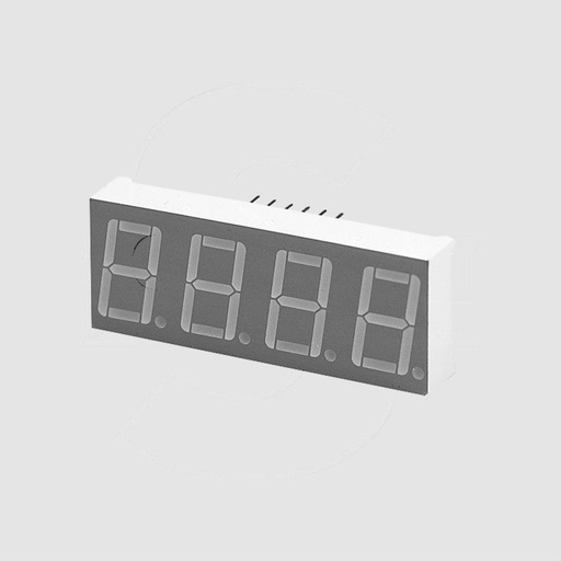 [92424] 4Dig 7Seg 14,22mm CA Red LowCur 2,1mcd