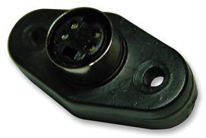 [93085] Mini-DIN-Bu 4pol m. flange