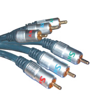 [93555] Highend OFC Gold Video 3xRCA 1.0m