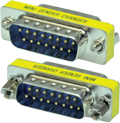 [95376] Mini Gender Changer 15-pin, han/han