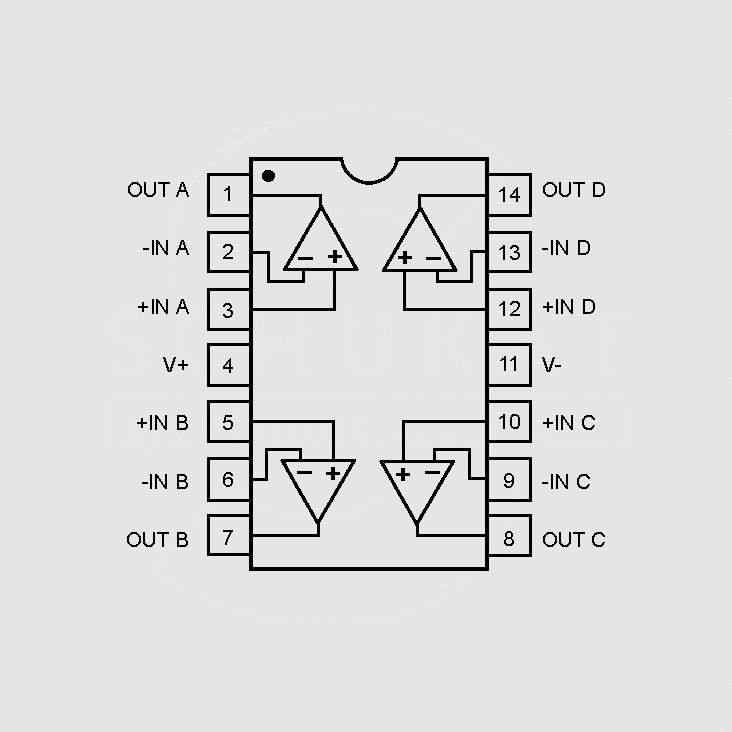 [100754] 4xOp-Amp HS LP JFET-Inp DIP14